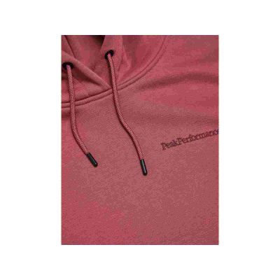 4. Bluza damska PEAK PERFORMANCE W Original Small Logo Hood kolor czerwony
