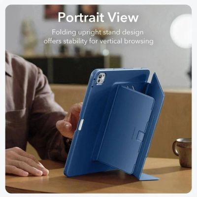 2. Etui ESR Flip Hybrid na iPad Pro 11” 5 / 6 / 2024-2025 - granatowe