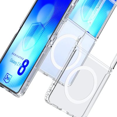 8. Etui 3mk Armor Magcase na Samsung Galaxy Z Flip 8 - przezroczyste