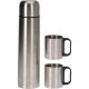 21. TERMOS TURYSTYCZNY 1000ML Z 2 KUBKAMI SREBRNY
