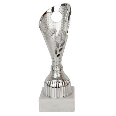 Puchar plastikowy srebrny (emblemat 25mm)