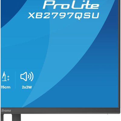 39. iiyama ProLite XB2797QSU-B1 monitor komputerowy 68,6 cm (27") 2560 x 1440 px Quad HD LED Czarny