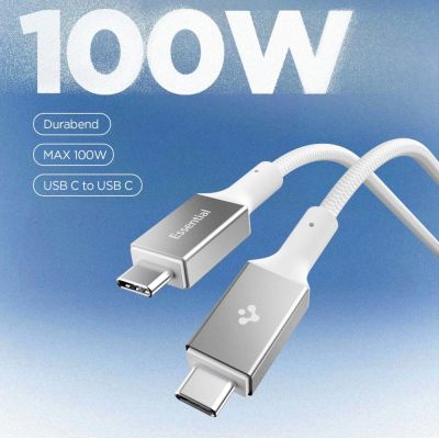3. Kabel Spigen EB10010CC 100W 100 cm - biały