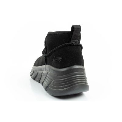 14. Skechers buty zimowe damskie botki za kostkę ocieplane skórzane