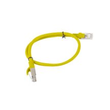 Patchcord UTP Lanberg PCU5-10CC-0050-Y (RJ45 - RJ45 ; 0,50m; UTP; kat. 5e; kolor żółty)