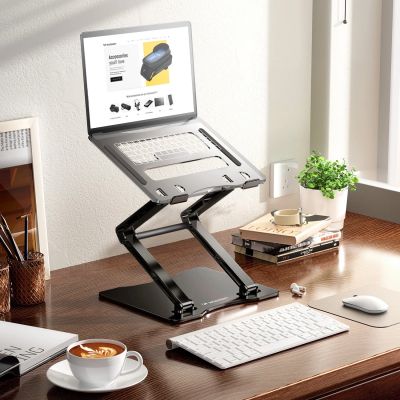 18. Podstawka pod laptopa, tablet Wozinsky WRS-CPY75DSB aluminiowa + Gratis! podstawka do smartfona - czarna