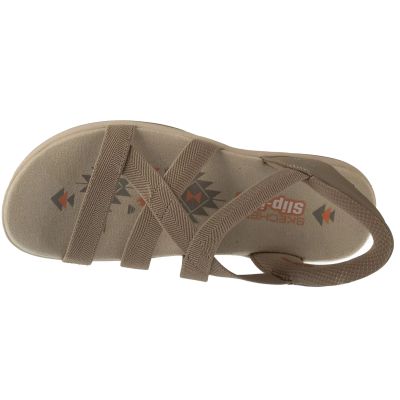 3. Skechers Slip-Ins: Reggae Slim - Stretch Flex 163460-TPE Beżowe 36