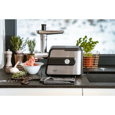 5. Adler AD 4813 maszynka do mielenia 2000 W Czarny, Srebrny