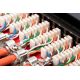 2. Digitus Panel krosowy desktop 12x RJ45, LSA poziom, kat.6A, ekranowany, czarny, prowadnica kabli