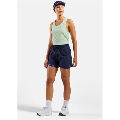 3. Spodenki damskie Odlo ZEROWEIGHT 3 INCH PRINT 2-in-1 short granatowe