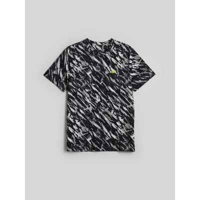 5. T-shirt regular z nadrukiem męski 4F 4FRAW26TTSHM4664-20A