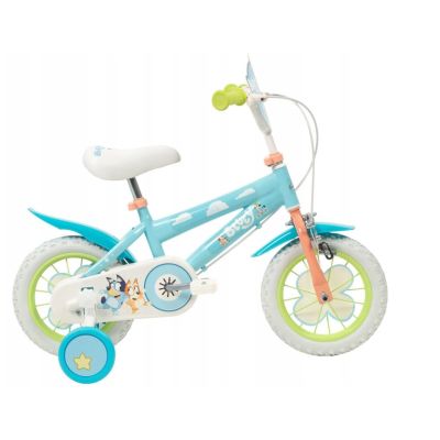 26. Rower dziecięcy TOIMSA Bluey 12"  Błękitno-limonkowy