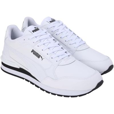 5. Sneakersy męskie Puma ST Runner v4 L wysokie za kostkę białe (399068-07)