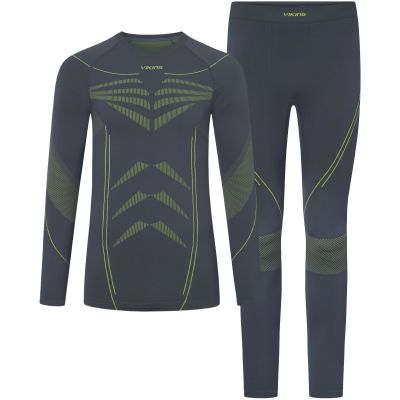 6. Bielizna termoaktywna Viking Base Layer Rocket Set - dark grey/lime rozmiar: xl