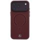 3. Etui Mercedes Leather 3D MagSafe do iPhone 17 Pro Max - granatowe