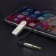 16. Baseus BA01 odbiornik dźwięku Bluetooth 5.0 kabel adapter audio AUX jack czarny (CABA01-01)