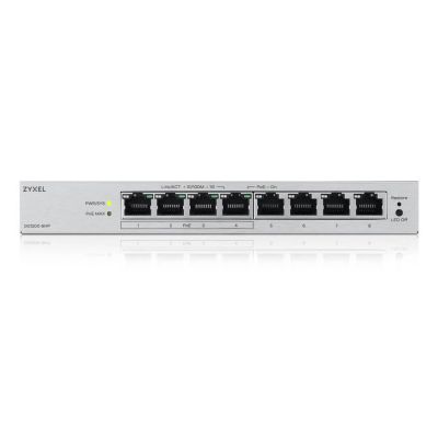 7. Switch Zyxel GS1200-8HP 8p v3 PoE (PoE+: 4;) 68W Managed Gigabit