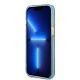 5. Etui Guess Gold Outline Translucent MagSafe na iPhone 13 - niebieskie