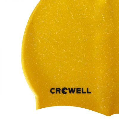 6. Czepek pływacki silikonowy Crowell Recycling Pearl żółty kol.7