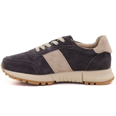 7. Skórzane półbuty damskie sneakersy brązowe Potocki 40354