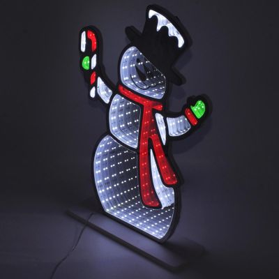7. DEKORACJA LUSTRZANA Z DIODAMI LED EFEKT INFINITY MIRROR BAŁWAN