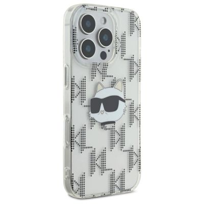 4. Etui Karl Lagerfeld IML Choupette Head Electroplated na iPhone 16 Pro Max - przezroczyste