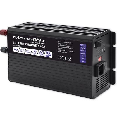 Ładowarka inteligentna Monolith do akumulatorów LiFePO4 AGM GEL SLA 20A 24V