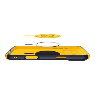 7. Etui Spigen Nano Pop Hybrid MagSafe na iPhone 17 Pro - granatowe