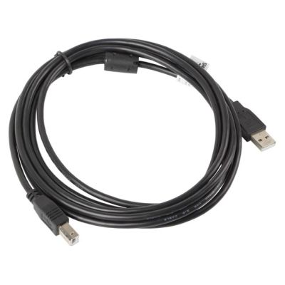 2. Kabel Lanberg CA-USBA-11CC-0030-BK (USB 2.0 typu A M - USB 2.0 typu B M; 3m; kolor czarny)