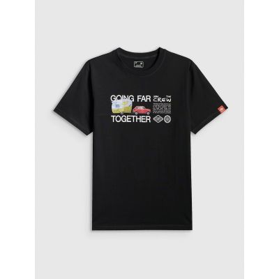 5. T-shirt regular z nadrukiem męski 4F 4FRSS26TTSHM3810-20S