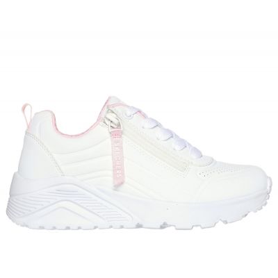 2. Buty Skechers Uno Lite - Easy Zip Jr 310387L WHT