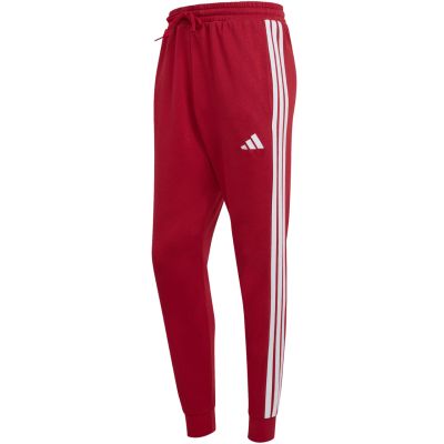 2. Spodnie męskie adidas Essential 3-Stripes French Terry bordowe KR2702