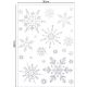 5. ŚWIĄTECZNE NAKLEJKI NA OKNO SREBRNE