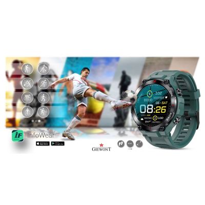 9. Smartwatch GIEWONT Pionier GPS GW460-2 - Sea Green