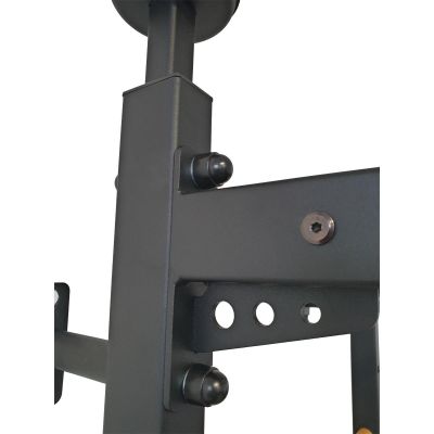 34. ROZPOROWA DRABINKA GIMNASTYCZNA DREWNIANO METALOWA Z METALOWYM DRĄŻKIEM W KOLORZE DĘBU BENCHK 511