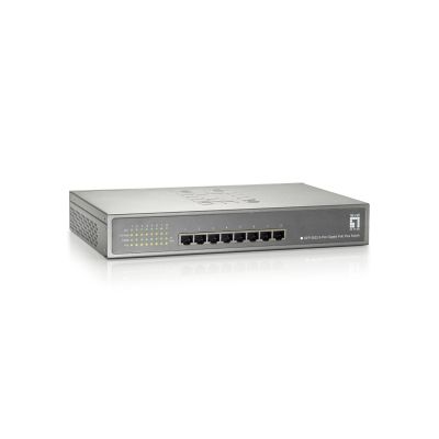 2. LevelOne GEP-0822 - Przełącznik - 8 x 10/100/1000 (PoE) - Montaż w szafie - PoE (GEP-0822)