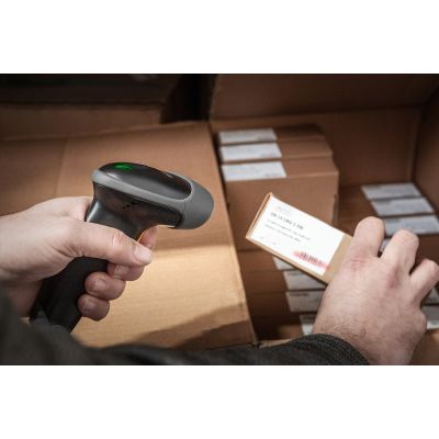 2. DIGITUS CZYTNIK KODÓW KRESKOWYCH PRZEWODOWY USB-RJ45 2M, 1D, STOJAK W ZESTAWIE DA-81001