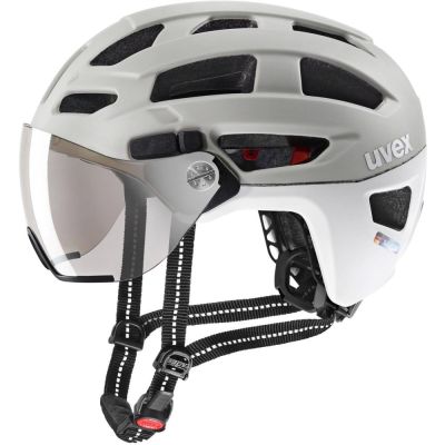 6. Kask rowerowy UVEX Finale visor 56-61cm, sand/white matt