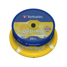 Płyta DVD+RW Verbatim 43489 (4,7GB; 4x; 10szt.; Cake)