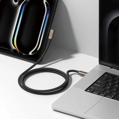 5. Kabel kątowy Ringke 3.2 gen. 2x2 USB-C, PD 3.1 240W 2m - czarny
