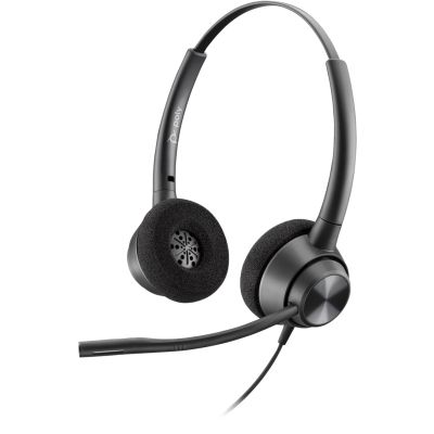 4. Przewodowa Opaska na głowę POLY EncorePro 320 z Quick Disconnect Binaural Headset TAA Przewodowa Opaska na głowę Biuro/centrum telefoniczne USB Typu-A Czarny