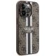 4. Etui Guess 4G Printed Stripes MagSafe na iPhone 14 Pro Max - brązowe