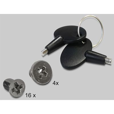 7. Kieszeń Delock 5.25" Mobile Rack dla 4 x 2.5” SATA HDD / SSD