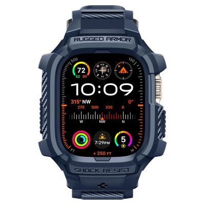 20. Etui Spigen Rugged Armor Pro na Apple Watch Ultra 1 / 2 (49 mm) - granatowe