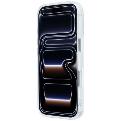 5. Etui Karl Lagerfeld IML Rhinestones Allover and Electroplated Logo na iPhone 17 Pro Max / 18 Pro Max  - białe