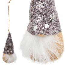 ZAWIESZKA BOMBKA SKRZAT SZARY 11CM