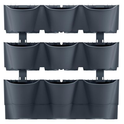 29. KWIETNIK OGRÓD WERTYKALNY WISZĄCY ANTRACYT