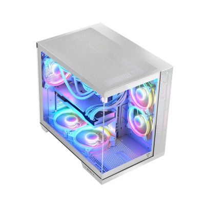 15. MODECOM OBUDOWA VOLCNO PANORAMA APEX ARGB 7F MIDI WHITE