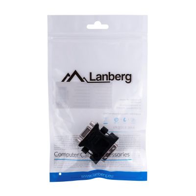 4. Adapter Lanberg AD-0012-BK (DVI-I (Dual link) M - D-Sub (VGA) F; kolor czarny)