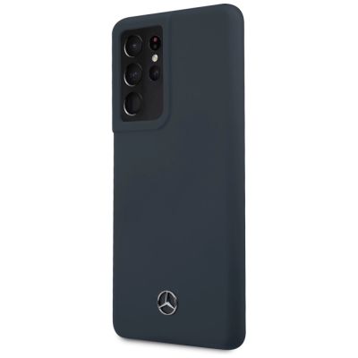 2. Etui Mercedes Silicone Line na Samsung Galaxy S21 Ultra - niebieskie
